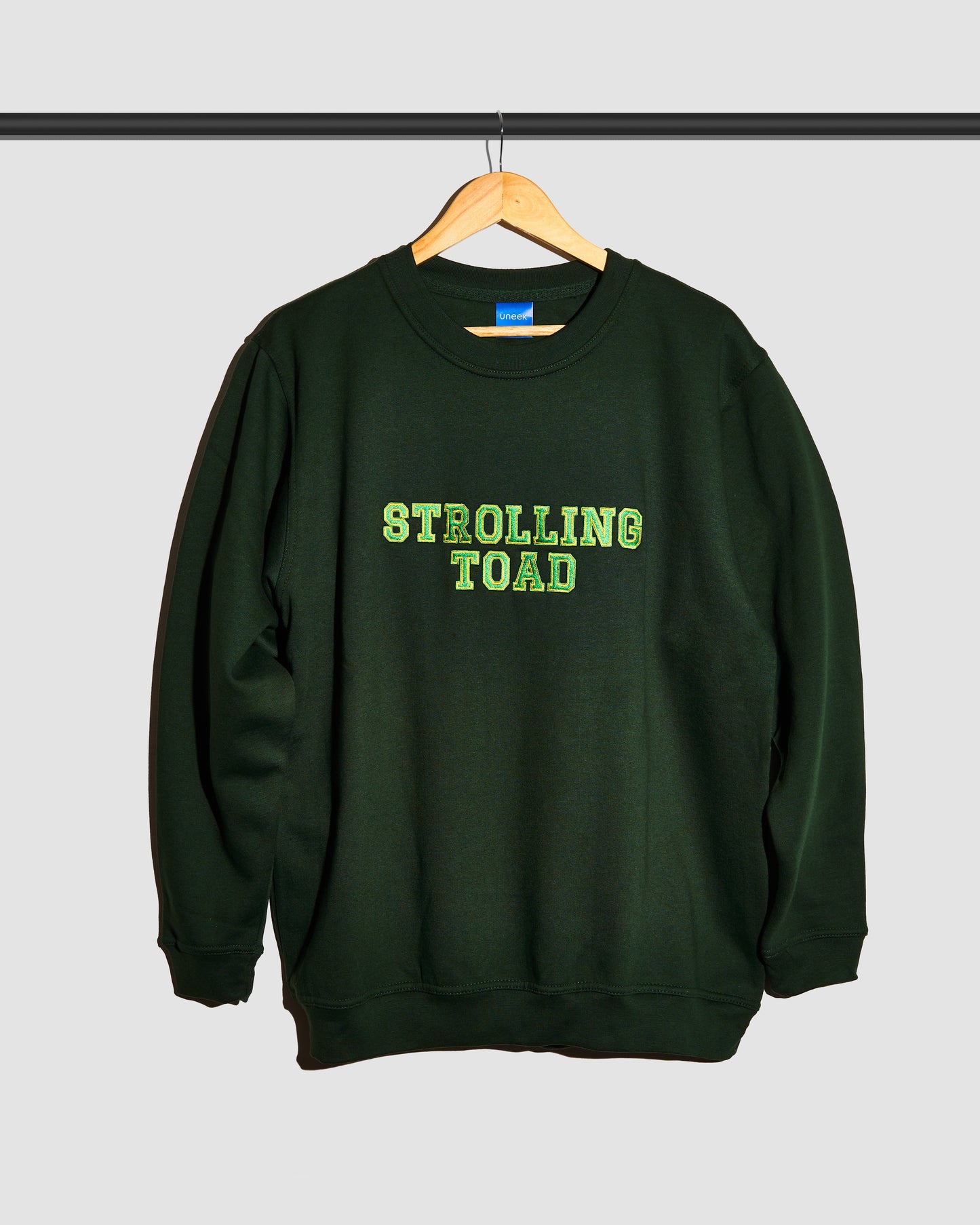 Strolling Toad Embroidered Sweater